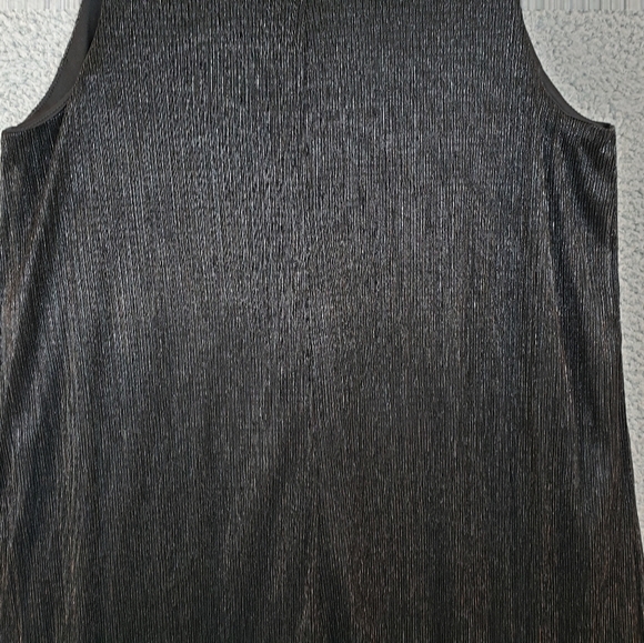 Marina Black A-Line Chiffon Sparkle Evening Cocktail Wedding Dress Sz 14 - Picture 8 of 11